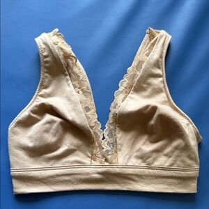 VS Lace Trim Nude Bralette